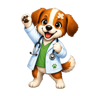Mascotte chien d'Animoa